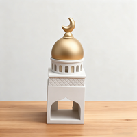 Ornements de tour de mosquée en résine faits à la main, décoration culturelle islamique, collection pour la maison, le bureau, décoration et exposition pour le Ramadan