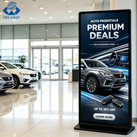 Kiosco de Señalización Digital Interior de Vista Completa ZDHQ, Pantalla Táctil LCD 1080p, Resistente a la Intemperie, Pantalla Comercial con CMS Integrado para Aeropuertos OEM