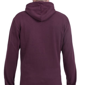 Service OEM – Sweat à capuche décontracté pour homme, 100 % coton molletonné, couleur unie, avec logo personnalisé, imperméable et respirant, idéal pour l'hiver - Product Image 2