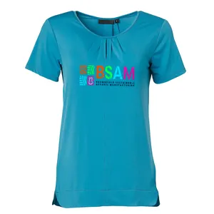 फैशनेबल उच्च गुणवत्ता वाले लुभावनी प्रचारक महिलाओं की टी शर्ट विशेष निर्यात उन्मुख युवा महिला टी शर्ट