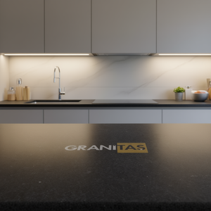 Plans de travail personnalisés pour cuisines et salles de bain, comptoirs en pierre naturelle, granit Carrara Calacata, coupés sur mesure pour projets hôteliers - Product Image 3