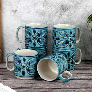 <b>large</b> vintage blue ceramic coffee mugs Hot Selling product Printed Handmade Ceramic mug Coffee <b>Cups</b> - Product Image 3