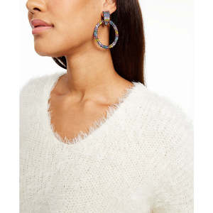 Maglione Vintage Casual da Donna Freshman 1996, Scollo a V, Morbido, Traspirante, Beige con Stampa, Taglia Grande per Autunno/Inverno - Product Image 3