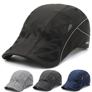 Gorra de béisbol de moda de verano para hombre nueva moda hacia adelante sombrilla de secado rápido tira reflectante tela tejida 100% poliéster - Product Image 2