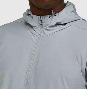 Veste coupe-vent à capuche unisexe grande taille pour l'hiver, prix bas, réversible, légère, respirante, en polyester/coton uni - Product Image 2
