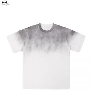 T-shirt décontracté pour homme en jersey uni 100% polyester Impression numérique Logo avant Teinture unie Écologique Respirant Manches courtes - Product Image 5