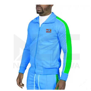 2023 hommes XXL taille Polyester polaire Joggers ensembles de haute qualité tissu doux léger respirant Logo personnalisé vêtements de sport pour la salle de sport - Product Image 4