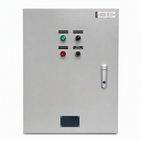 Armoire de commande électrique en acier au carbone avec sélecteur manuel automatique pour la réglage de la vitesse des convoyeurs et des lignes d'automatisation industrielle
