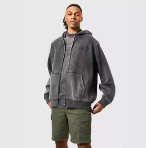 Vente en gros de sweat à capuche court de haute qualité, nous sweat à capuche imprimé bouffant personnalisé 100% coton sweats à capuche à fermeture éclair thermique surdimensionnés - Product Image 5