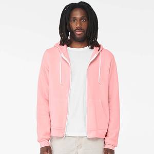 100% coton hommes polaire plaine fermeture éclair sweat à capuche sécurité fermeture éclair à manches longues sweats à capuche pour homme - Product Image 3