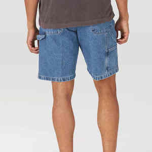 2025 Premium Cotton Denim <b>Shorts</b> for <b>Men</b> <b>Vintage</b> Style Custom Logo OEM <b>Short</b> Length Mid Waist Light Weight - Product Image 1