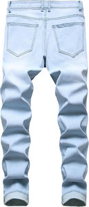 Jeans Rotos de Talle Grande para Hombre, Transpirables, Ecológicos, Hechos a Medida, Corte Recto, Ropa Casual de Calle - Product Image 2