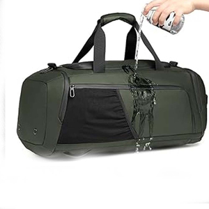 ถุงผ้าไนลอนกันน้ำความจุขนาดใหญ่สำหรับการเดินทางกระเป๋ายิมทนทานสำหรับฟิตเนสกระเป๋าเดินทางพับได้หลายซิป - Product Image 4