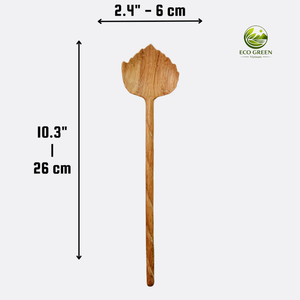 Cuillères à salade en bois d'acacia rouge sculptées à la main, design classique, taille personnalisée, manche long, durables, écologiques, pour la cuisine - Product Image 1