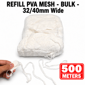 ตาข่าย PVA แบบเติมได้ ขนาด 32/40 มม. ยาว 500 ม. แบบเป็นมิตรต่อสิ่งแวดล้อม ละลายน้ำได้ ผลิตในฝรั่งเศส ตาข่ายตกปลา สำหรับปลาคาร์พ น้ำจืด อุปกรณ์เสริมสำหรับใส่เหยื่อ - Product Image 1