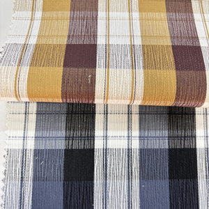 Tela de algodón peinado 100% con cuadros de cebra teñidos con hilo, vestidos de camisa de técnica tejida para niños y niñas, uso de exportación internacional - Product Image 1