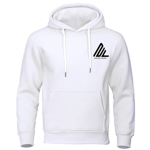 Sweat-shirt à capuche en molleton de coton premium, intérieur brossé, chaud, coupe oversize, poignets côtelés, logo personnalisé, streetwear décontracté - Product Image 6