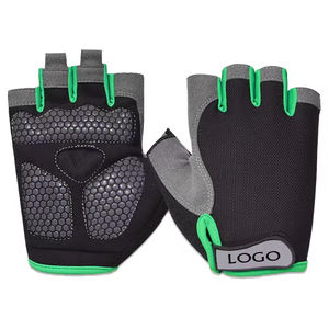 Best Quality Custom Cycling Gloves Pad Leather Cycle Gloves Original Sports <b>Half</b> Finger Anti <b>Slip</b> Neoprene Racing Gloves - Product Image 1