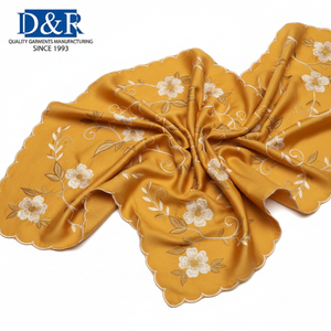 Top Seller Best Branding Premium Mulberry <b>Silk</b> Cotton Satin Hijab Luxury <b>Scarf</b> Women Ethnic Shawl Soft Elegant Headwrap OEM - Product Image 2