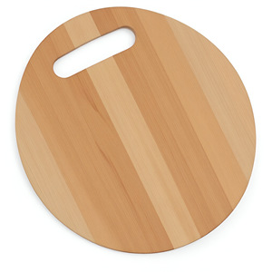 Planches à découper rondes en bambou avec poignée intégrée, parfaites pour la présentation en cuisine. Planche à fromage en résine design écologique - Product Image 6