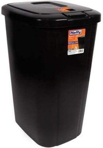 Cubo de basura Hefty Touch-Lid de 13,3 galones, negro, capacidad para 13,3 galones y 50 litros - Product Image 6