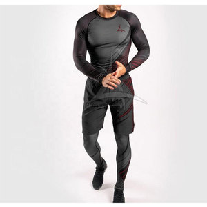 Conjunto de Pantalones Cortos de Compresión para Hombre, Ligeros, Ajustados, Cintura Elástica, Casuales, para Entrenamiento, Color Sólido, Alta Calidad, Secado Rápido - Product Image 2