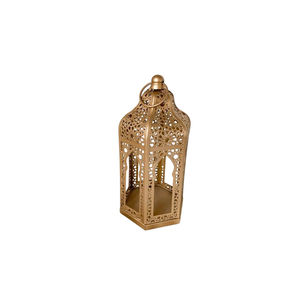 Modern Home Decor <b>Mini</b> Moroccan Iron Cutout Lanterns Christmas Eid Decoration Metal <b>Lamps</b> with Candle Holders and Jars - Product Image 1