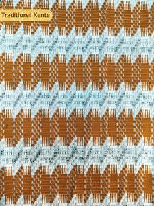 ผ้าทอชนเผ่า 270 แกรม แฟชั่นวัฒนธรรมและชุดประจำชาติ กว้าง 51 ซม. ผ้าฝ้ายทอแบบเค็นเต้ แจ็คการ์ด ทำด้วยมือ - Product Image 6