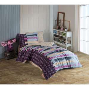 Ensemble de housse de couette en popeline grise Vivaldi Hobby - Product Image 1