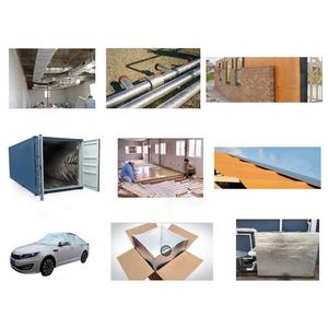 Rouleau d'isolation thermique pour tuyaux, MXCRA-005, 1,22 m x 20 m, épaisseur 3 mm, -51 à 82 °C, 0,1 mm métallisé, 3 mm microcellules, métal - Product Image 4