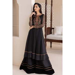 Ensemble de costume pour femme en mousseline brodée SF-417 - Product Image 1
