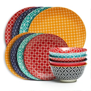 Design multiple avec taille personnalisée Assiettes en céramique de 8 pouces Bols Finition brillante Ustensiles de cuisine et vaisselle plaqués - Product Image 6