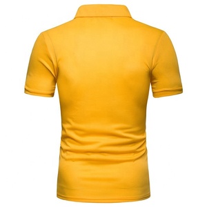 เสื้อกอล์ฟลำลองผู้ชายแบบสั่งทำขายส่ง ดีไซน์ปกเสื้อ คุณภาพสูง ผ้าโพลีเอสเตอร์ 100% แห้งเร็ว ลายเรียบ ผ้าแคนวาส - Product Image 2