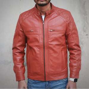 Stylish Tan Sheep Skin Genuine Leather Jacket for Men and Women Fashionable Outerwear for Winter Casual Wear and Everyday Use - Product Image 3