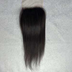 Venta al por mayor cierre de encaje recto natural 6x6 pulgadas 10A 100% Extensiones de cabello humano vietnamita Color natural - Product Image 4