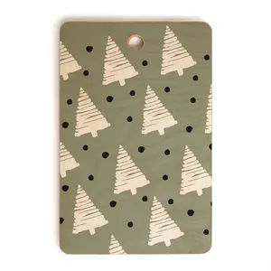 Autocollant de Noël imprimé en bois de manguier et émail sur une planche à découper en bois pour couper le fromage - Product Image 4