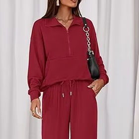 Conjunto Deportivo Clásico para Mujer, Sudadera con Capucha y Pantalones Estampados o Lisos, Ropa Casual de Invierno, Ligero - Product Image 6