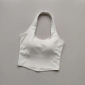 Summer New Sports Bra Soutien-gorge antichoc pour femmes Running Gathering Bra Hanging Neck Back Fitness Tank Top - Product Image 2