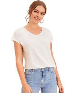 Camiseta de estilo informal de verano para mujer, tela transpirable y tacto suave para una comodidad bonita - Product Image 3