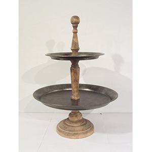 Soporte para pastel de forma redonda con tapa de cristal de aluminio pulido dorado de diseño único - Product Image 4