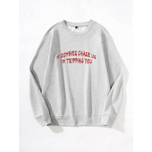 Sudaderas extragrandes de manga larga con cuello redondo y estampado personalizado de 100% algodón para hombre, sudaderas transpirables con patrón sólido - Product Image 2