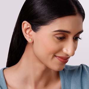 Pendientes de oro Velora Bloom Lab-Grown Diamond Stud - Product Image 3