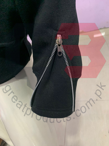 2024 personnalisé conçu en détresse sweat à capuche hommes surdimensionné lourd broderie haute qualité fermeture éclair goutte épaule 3D broderie 6XL hiver - Product Image 5