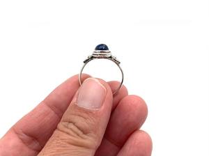 Bague en argent Style Boho faite à la main bijoux en argent Sterling 925 Lapis pierres précieuses tendance bague bijoux pour femmes cadeau pour elle - Product Image 4