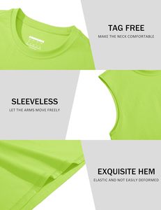 Débardeur en coton pour homme, grande taille, léger, tricoté, pour la salle de sport, entraînement, été, décontracté, sans manches, évacuation de l'humidité - Product Image 5