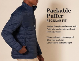 Chaqueta acolchada de moda informal de talla grande para hombre, de cuero ligero resistente al agua, impermeable, de algodón con cremallera cálida para invierno - Product Image 6