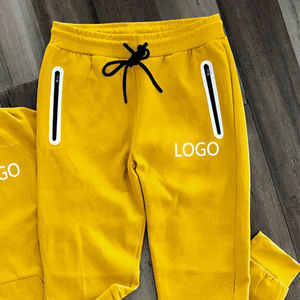 Chándal de invierno personalizado de talla grande para hombre, Sudadera con capucha y conjuntos de forro polar tecnológico para correr, cremallera, algodón liso, sólido, nuevo diseño en blanco - Product Image 3