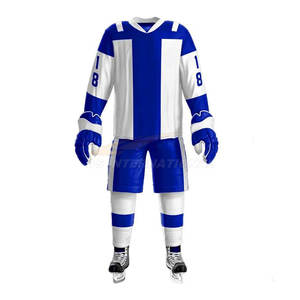 Uniforme de hockey sobre hielo personalizado de nuevo diseño, Jersey deportivo profesional al por mayor, ropa de entrenamiento, sublimación directa de fábrica - Product Image 2