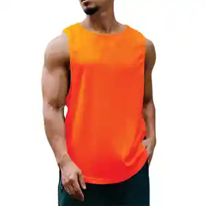 Kuru Fit spor spor kolsuz tişört Custom Made yelekler Singlets çin tedarikçisi özelleştirmek spor erkekler süblimasyon miktarı baskı yaz