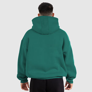 Men Polyester/Cotton Thick Heavy <b>French</b> Terry Pullover Hoodie High Quality Custom Logo Streetwear Embossed Fleece Custom Hoodie - Product Image 2